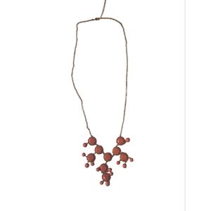 Orange Bubble Statement Necklace - Women Jewelry
